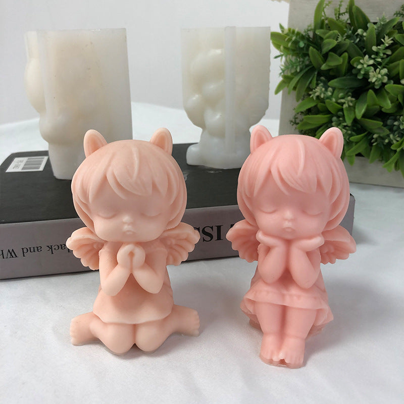 Craft Enchanting Angelic Candles with our Fantasy Angel Girl Candle Moulds Candles Moulds