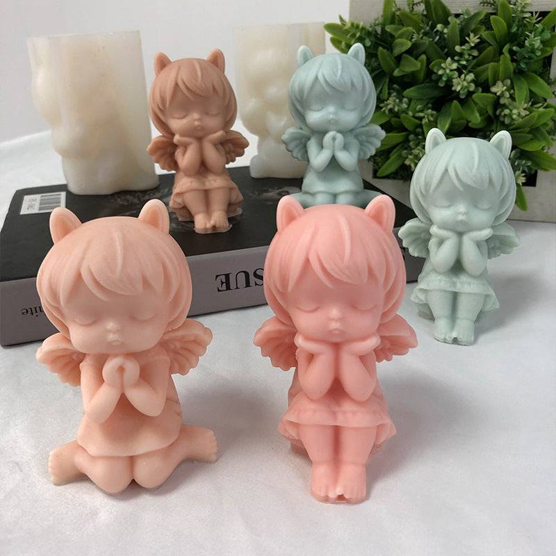 Craft Enchanting Angelic Candles with our Fantasy Angel Girl Candle Moulds Candles Moulds