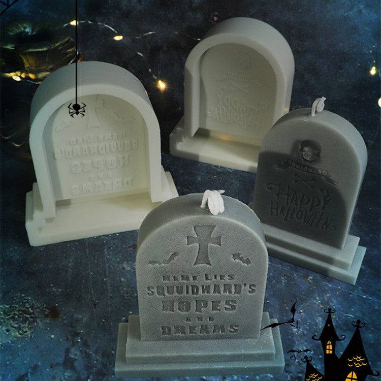 Craft Hauntingly Beautiful Halloween Tombstone Candles - Silicone Candle Mould Candles Moulds