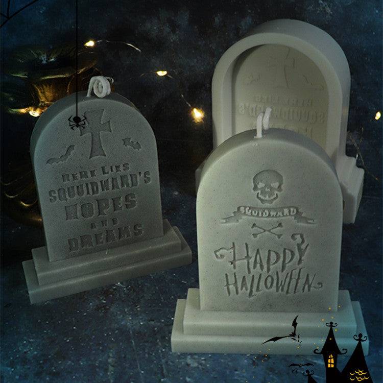 Craft Hauntingly Beautiful Halloween Tombstone Candles - Silicone Candle Mould Candles Moulds