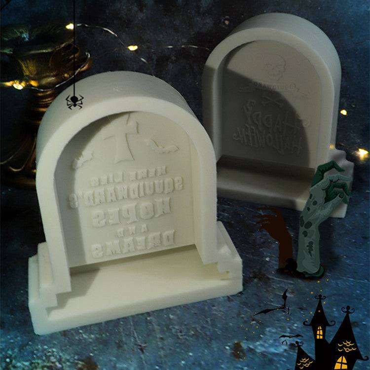 Craft Hauntingly Beautiful Halloween Tombstone Candles - Silicone Candle Mould Candles Moulds