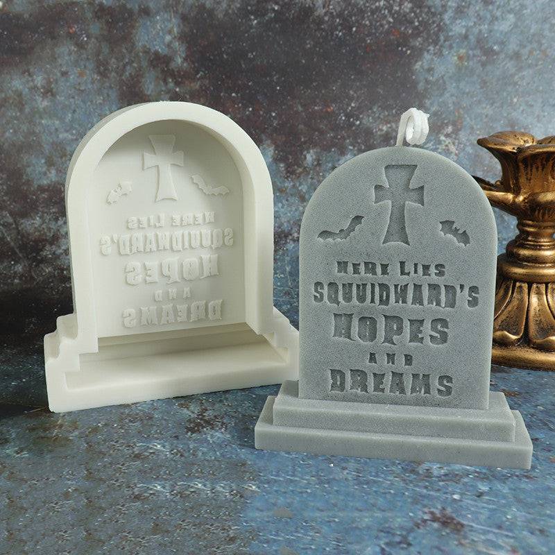 Craft Hauntingly Beautiful Halloween Tombstone Candles - Silicone Candle Mould Candles Moulds