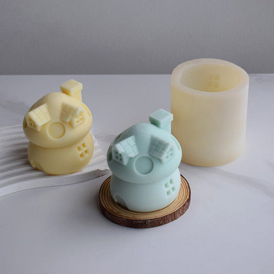Craft Magical Moments with Adorable Mushroom House Candle Moulds - Gift Enchantment! Candles Moulds
