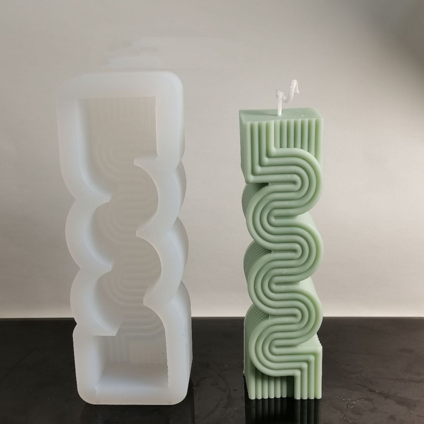 Craft Mesmerizing Geometric Candles with our Geometry Pattern Lines Candle Mould Candles Moulds