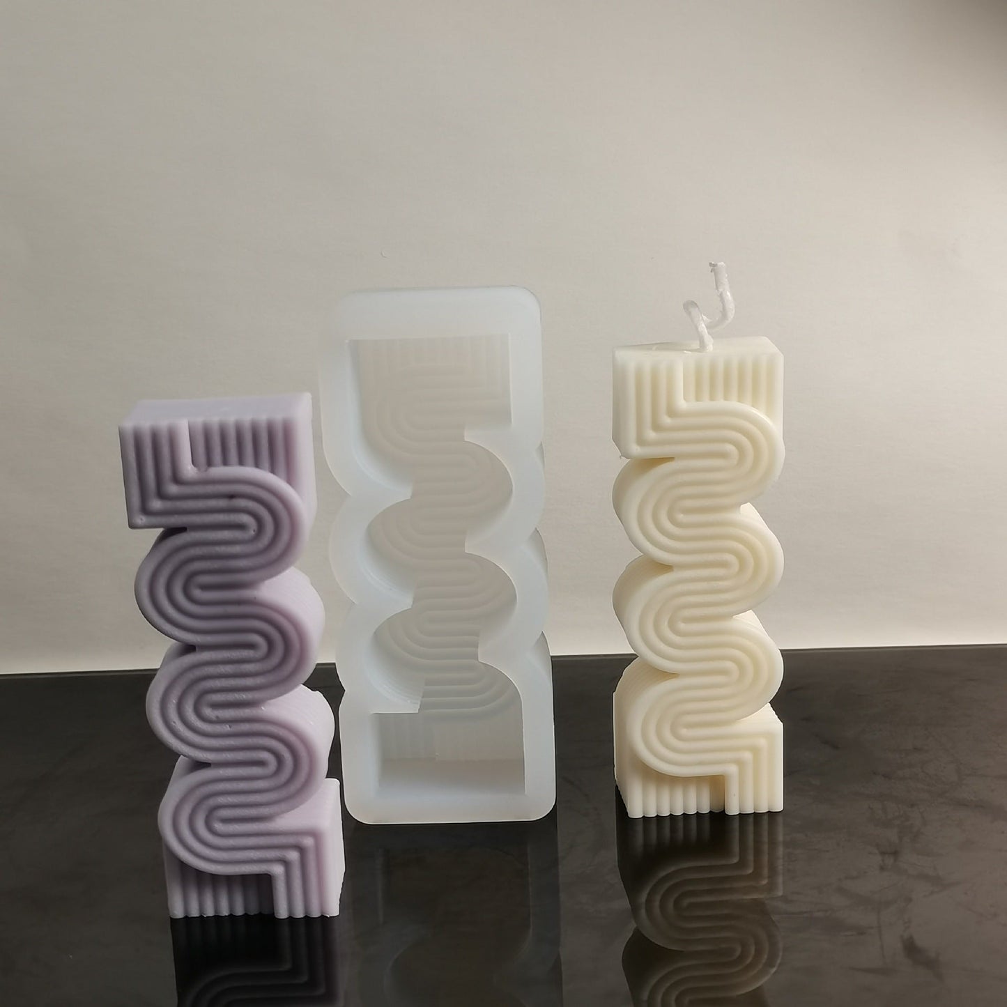 Craft Mesmerizing Geometric Candles with our Geometry Pattern Lines Candle Mould Candles Moulds