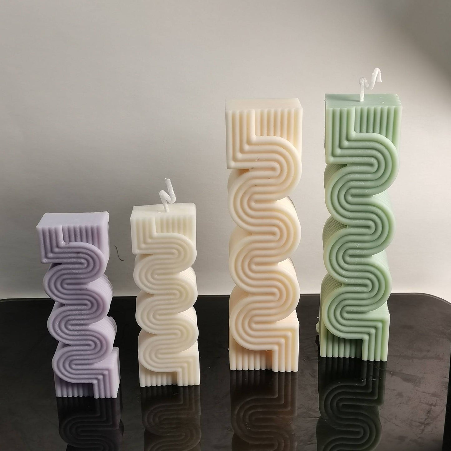 Craft Mesmerizing Geometric Candles with our Geometry Pattern Lines Candle Mould Candles Moulds