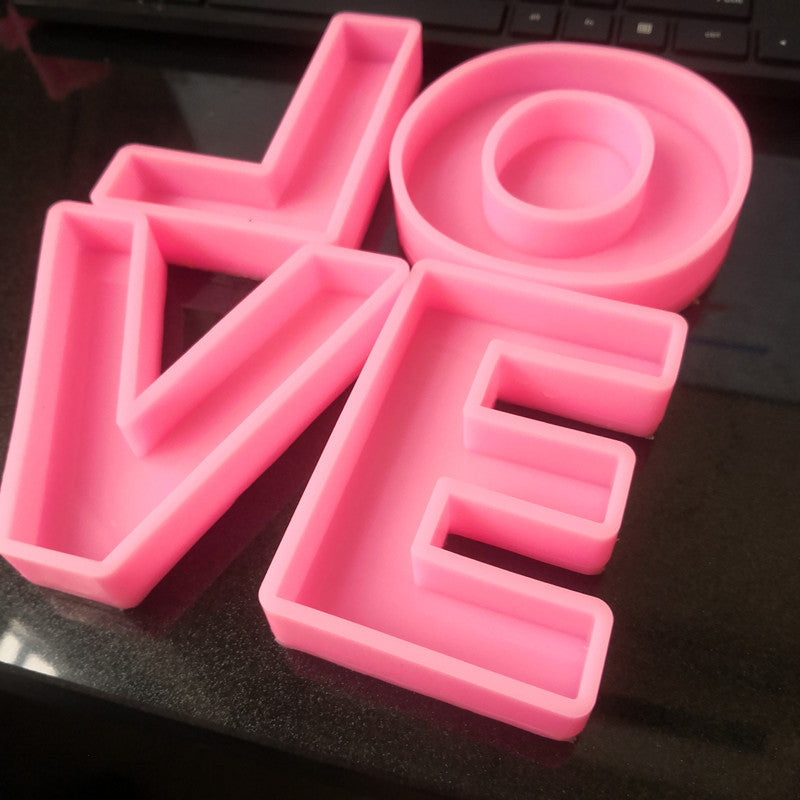 Craft Personalized Resin Art with 26 English Letters Silicone Moulds Candles Moulds