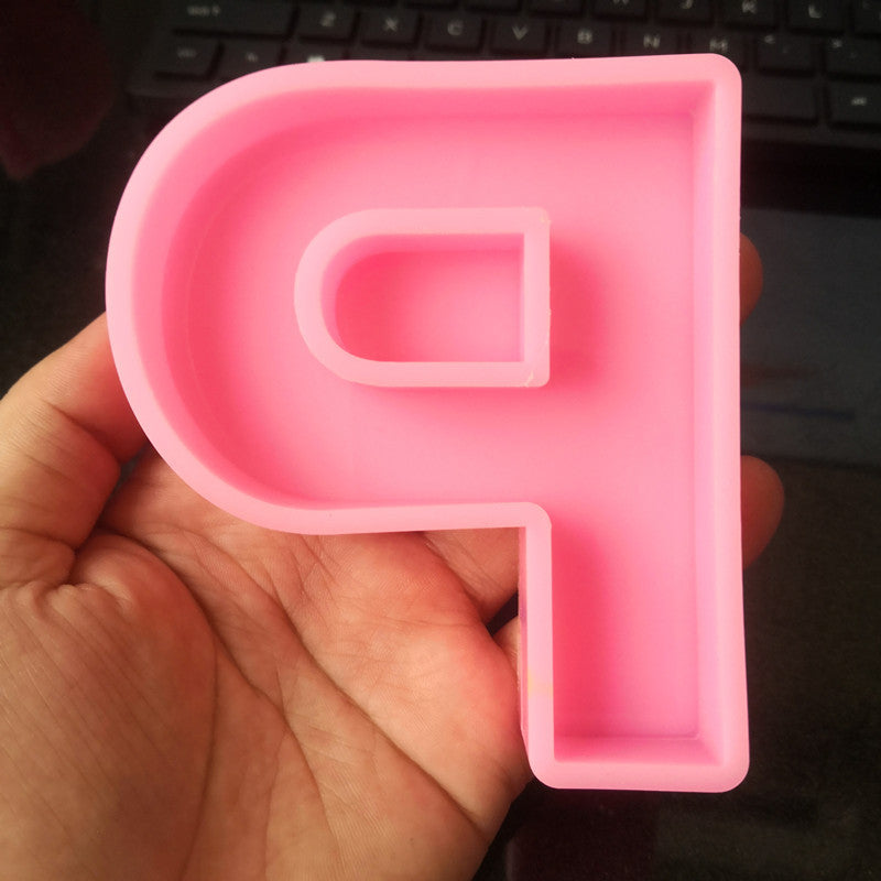 Craft Personalized Resin Art with 26 English Letters Silicone Moulds Candles Moulds
