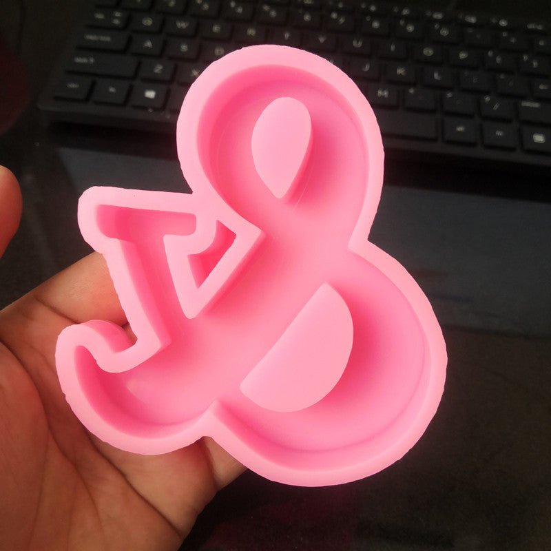 Craft Personalized Resin Art with 26 English Letters Silicone Moulds Candles Moulds