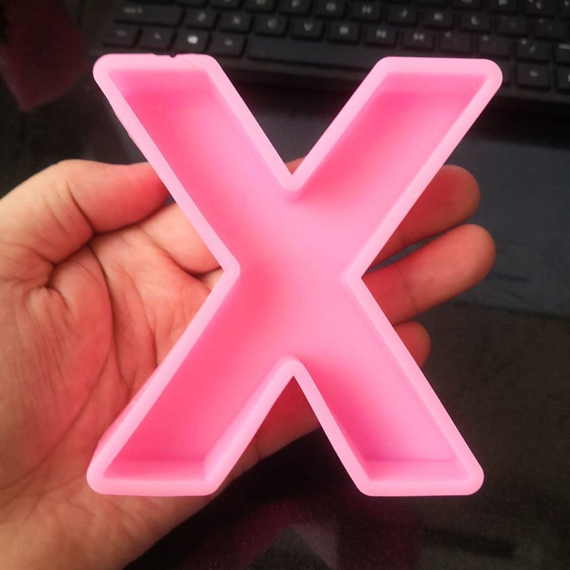 Craft Personalized Resin Art with 26 English Letters Silicone Moulds Candles Moulds
