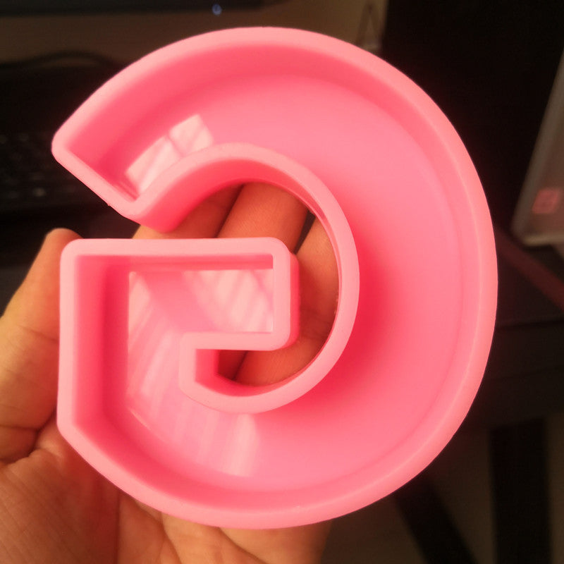 Craft Personalized Resin Art with 26 English Letters Silicone Moulds Candles Moulds