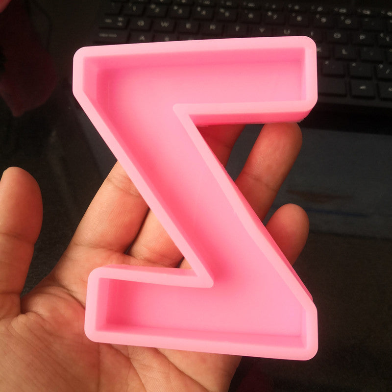 Craft Personalized Resin Art with 26 English Letters Silicone Moulds Candles Moulds