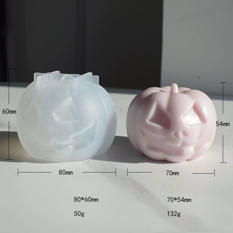 Craft Pumpkin Magic: Cartoon Spoof Pumpkin Head Aromatherapy Candle Mould Candles Moulds