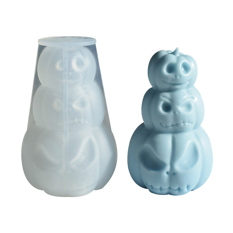 Craft Pumpkin Magic: Cartoon Spoof Pumpkin Head Aromatherapy Candle Mould Candles Moulds