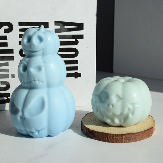 Craft Pumpkin Magic: Cartoon Spoof Pumpkin Head Aromatherapy Candle Mould Candles Moulds