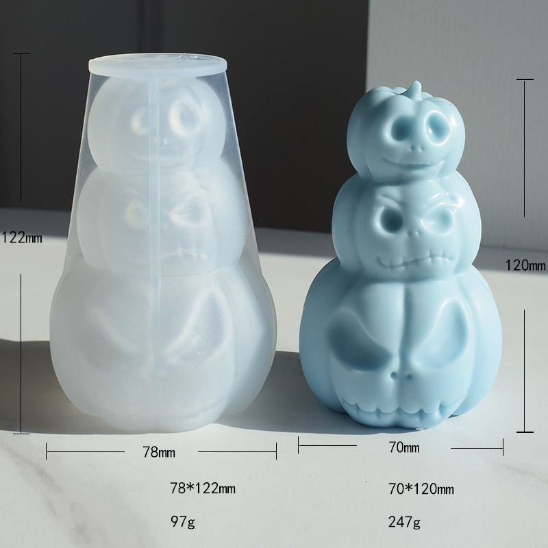 Craft Pumpkin Magic: Cartoon Spoof Pumpkin Head Aromatherapy Candle Mould Candles Moulds
