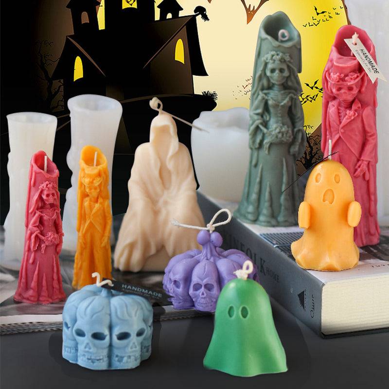 Craft Realistic Halloween Decor with Spooky Candle Moulds Candles Moulds