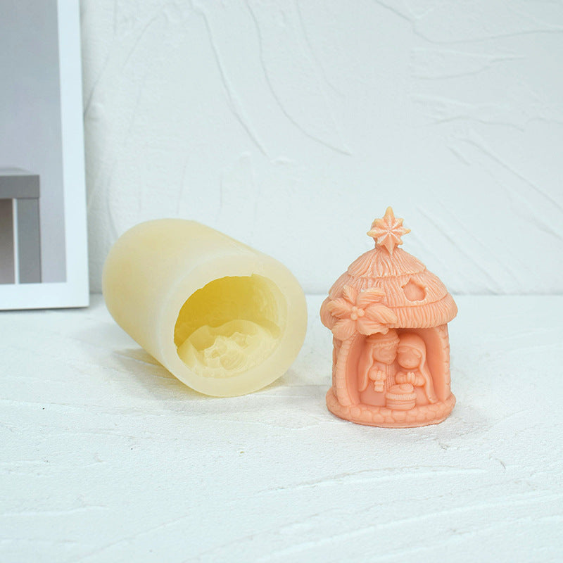 Craft Sacred Candles with Holy Family Baby Jesus Silicone Mould - Buy Now Candles Moulds