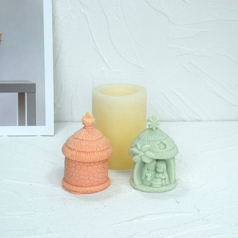 Craft Sacred Candles with Holy Family Baby Jesus Silicone Mould - Buy Now Candles Moulds