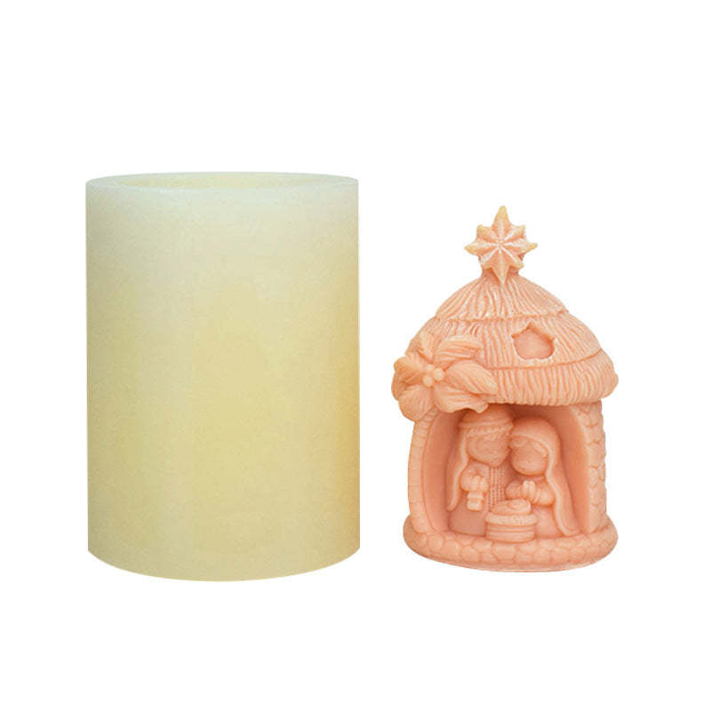 Craft Sacred Candles with Holy Family Baby Jesus Silicone Mould - Buy Now Candles Moulds