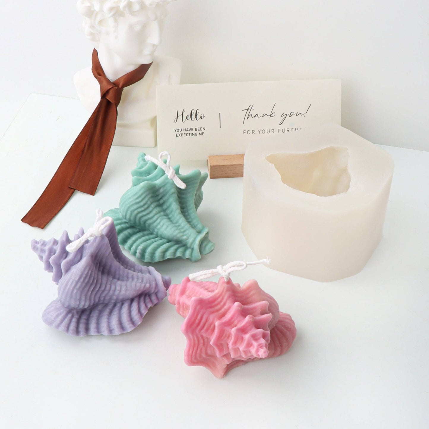 Craft Serenity at Home with Our Conch Candle Silicone Mould - Embrace Oceanic Tranquility! Candles Moulds