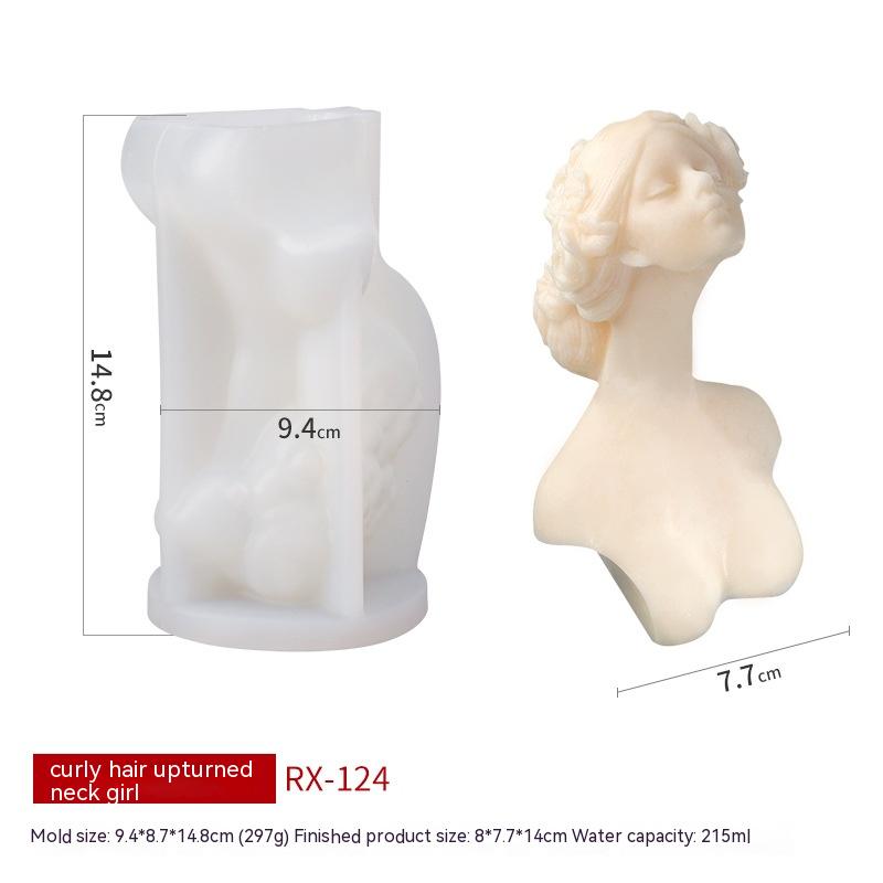 Craft Timeless Beauty: Stylish Retro Girl Portraits Candle Mould Candles Moulds