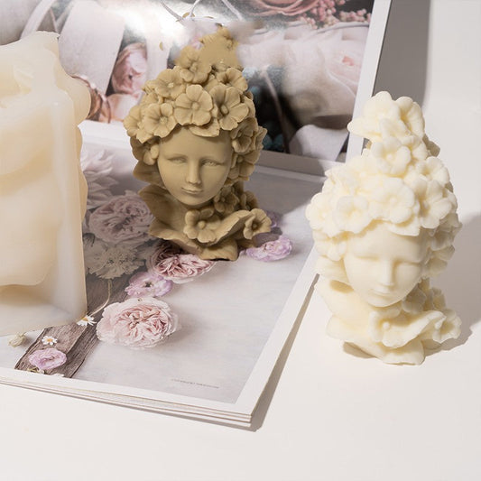 Craft Tranquility: Create Floral Aromatherapy Candles with the Fairy Flower Girl Mould Candles Moulds
