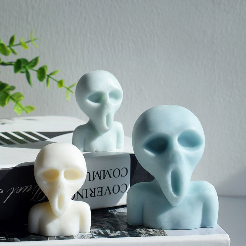 Craft Unique Alien Candles | 3D Horror Alien Candle Moulds - Halloween DIY Candles Moulds