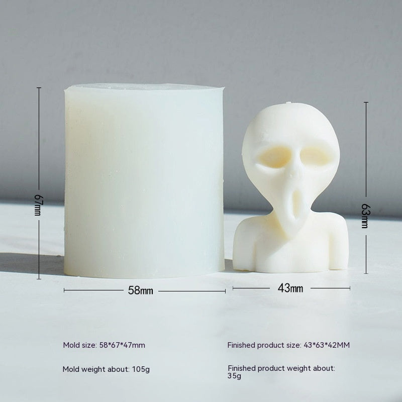 Craft Unique Alien Candles | 3D Horror Alien Candle Moulds - Halloween DIY Candles Moulds