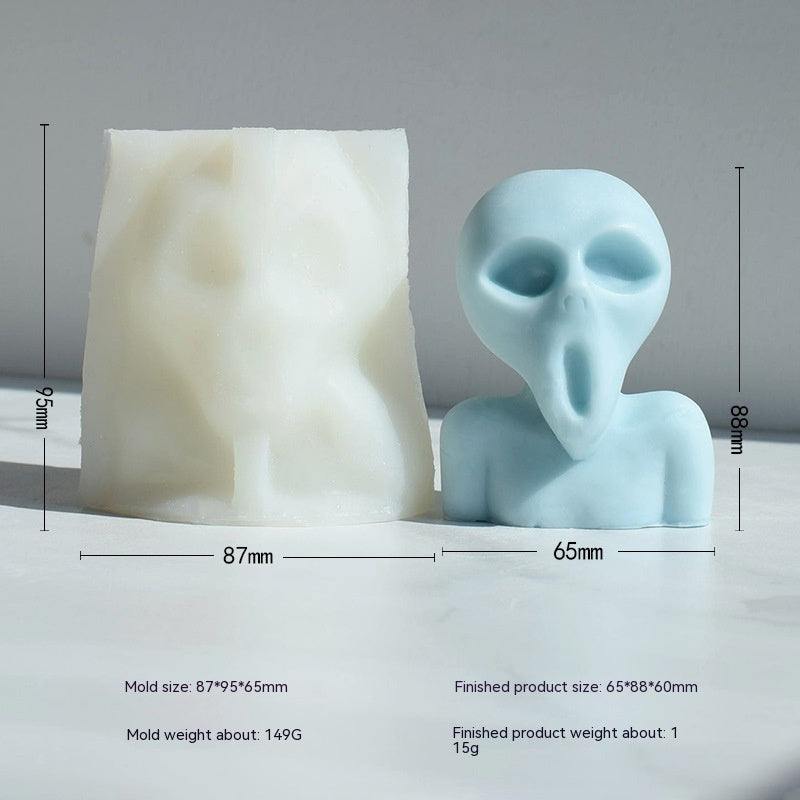 Craft Unique Alien Candles | 3D Horror Alien Candle Moulds - Halloween DIY Candles Moulds