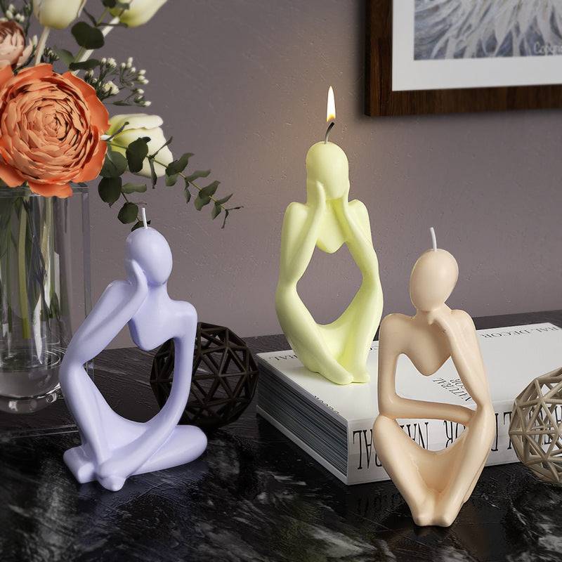 Craft Unique Portrait Candles with the Thinker Silicone Candle Mould Candles Moulds