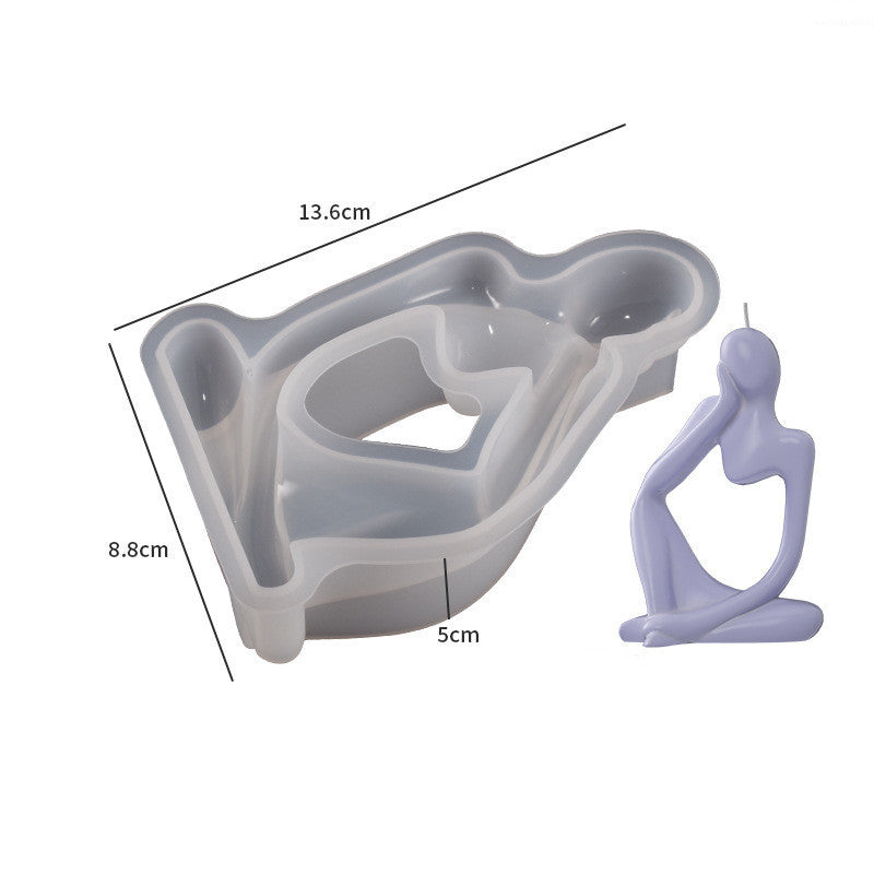Craft Unique Portrait Candles with the Thinker Silicone Candle Mould Candles Moulds