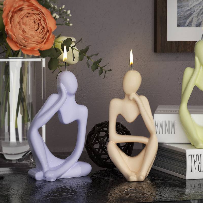 Craft Unique Portrait Candles with the Thinker Silicone Candle Mould Candles Moulds