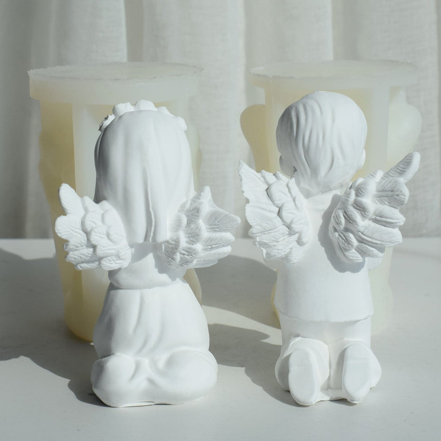 Create Divine Aromatherapy Candles with our Prayer Angel Silicone Mould Candles Moulds