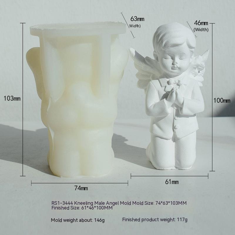 Create Divine Aromatherapy Candles with our Prayer Angel Silicone Mould Candles Moulds
