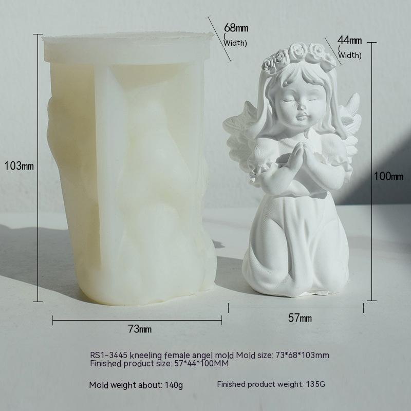 Create Divine Aromatherapy Candles with our Prayer Angel Silicone Mould Candles Moulds