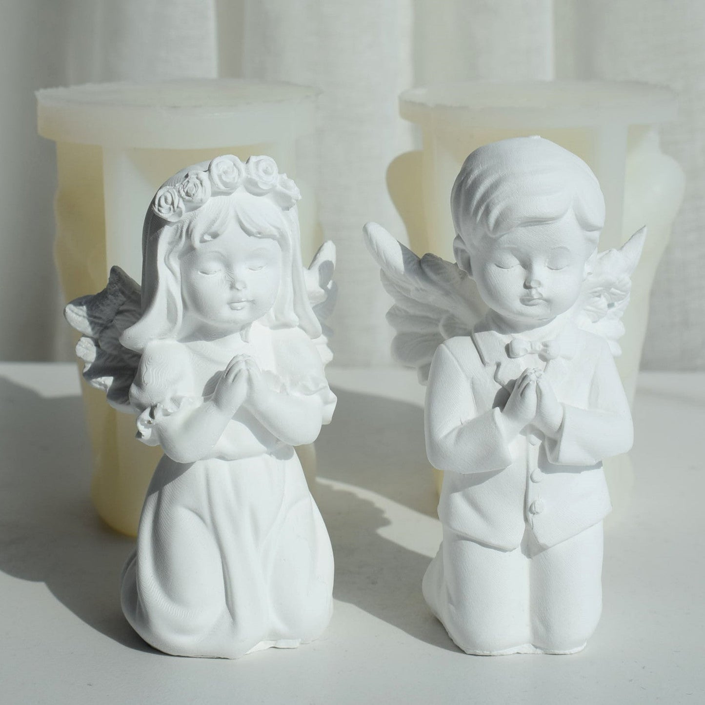 Create Divine Aromatherapy Candles with our Prayer Angel Silicone Mould Candles Moulds