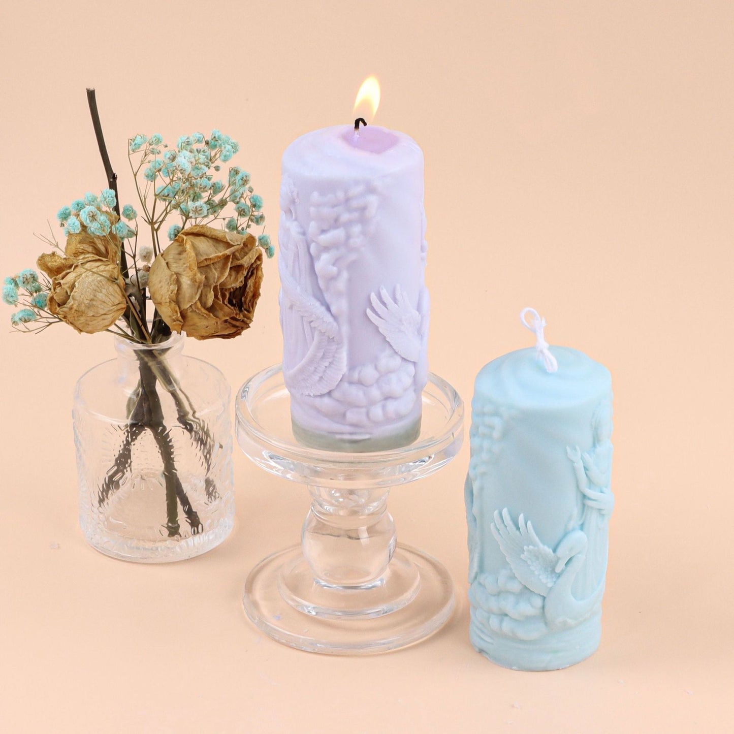 Create Divine Candles with Embossed Goddess Pillar Silicone Candle Mould Candles Moulds