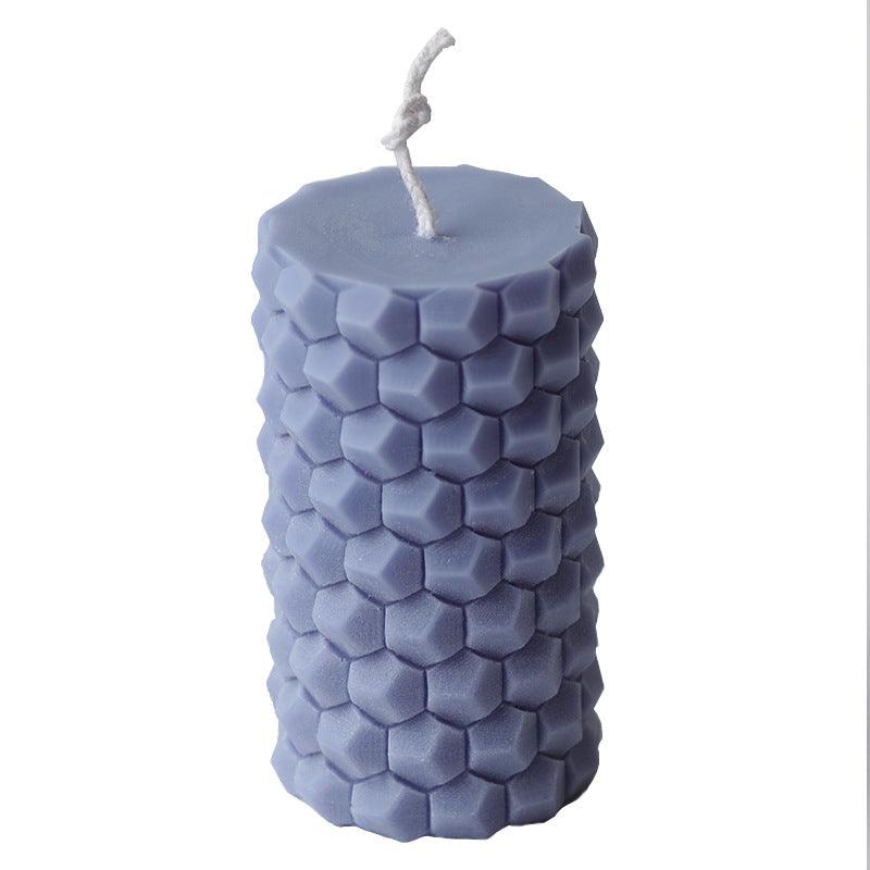 Creative Cylindrical Honeycomb Silicone Candle Mould Candles Moulds