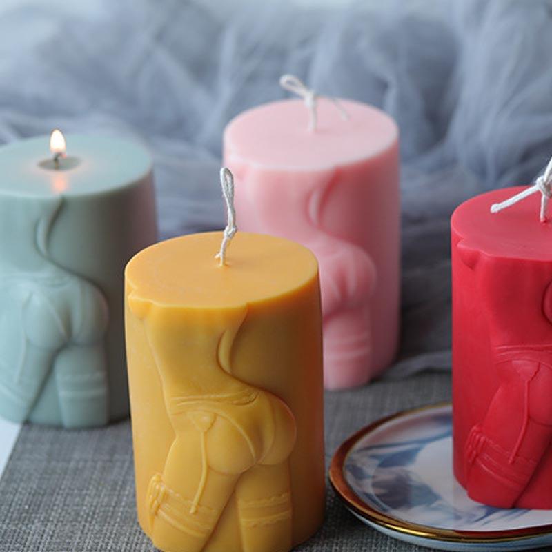 Creative Cylindrical Temptation Candle Silicone Mould Candles Moulds
