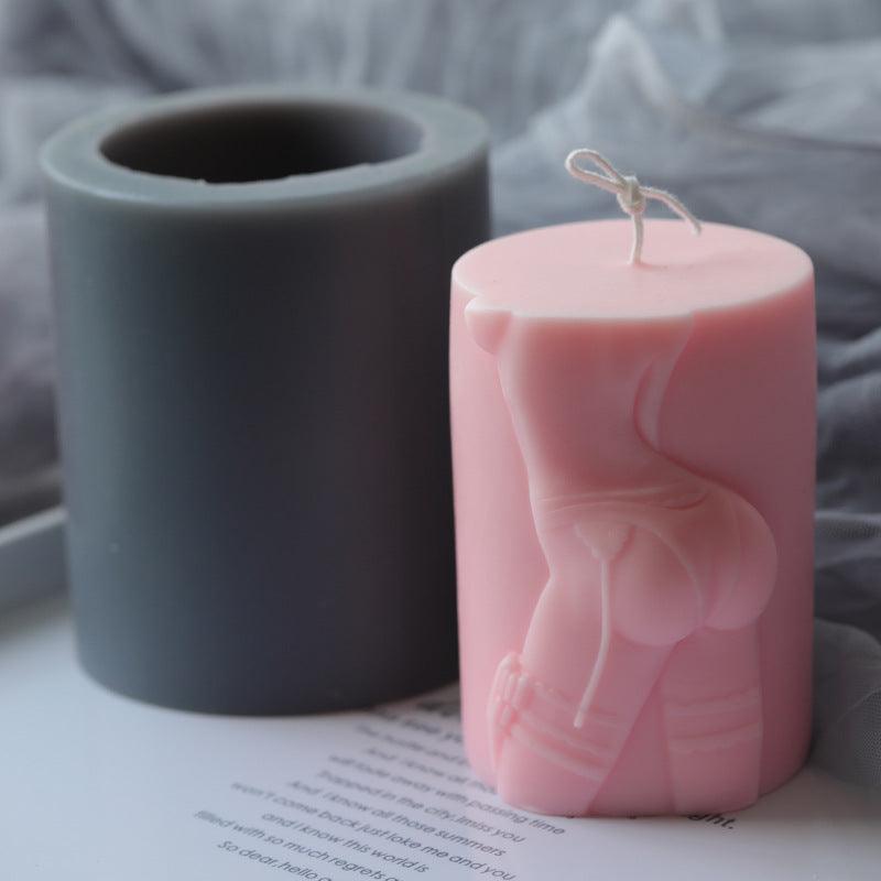Creative Cylindrical Temptation Candle Silicone Mould Candles Moulds