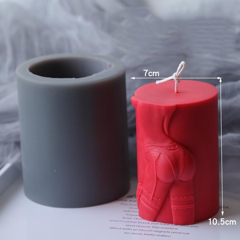 Creative Cylindrical Temptation Candle Silicone Mould Candles Moulds