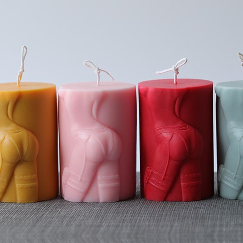 Creative Cylindrical Temptation Candle Silicone Mould Candles Moulds