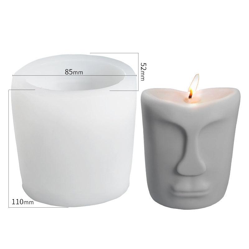 Creative Face Silicone Candle Mould Irregular Shape Candles Moulds