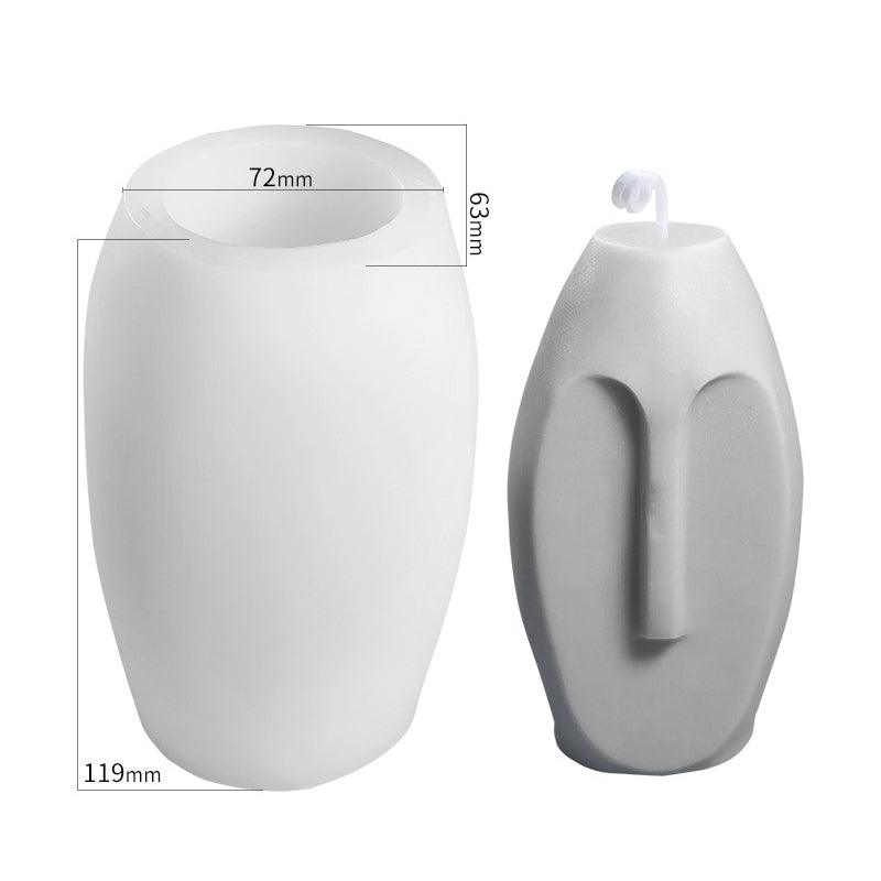 Creative Face Silicone Candle Mould Irregular Shape Candles Moulds