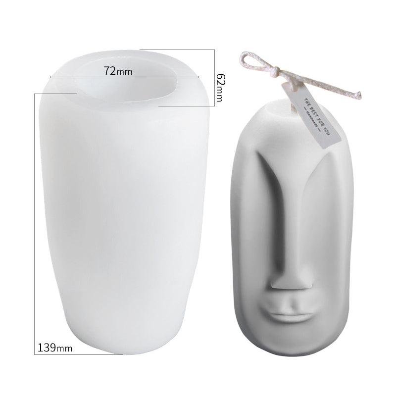 Creative Face Silicone Candle Mould Irregular Shape Candles Moulds