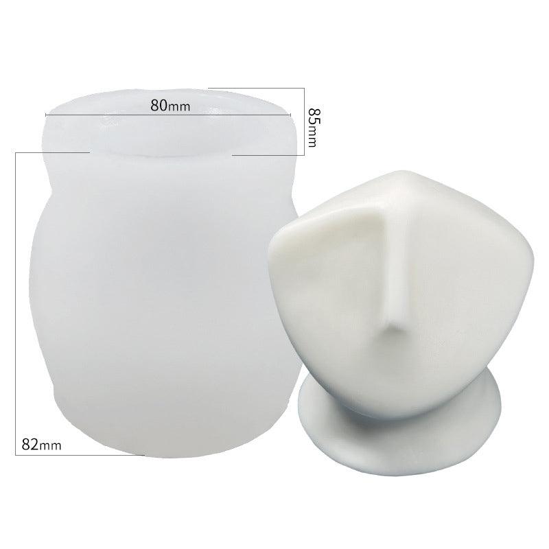 Creative Face Silicone Candle Mould Irregular Shape Candles Moulds