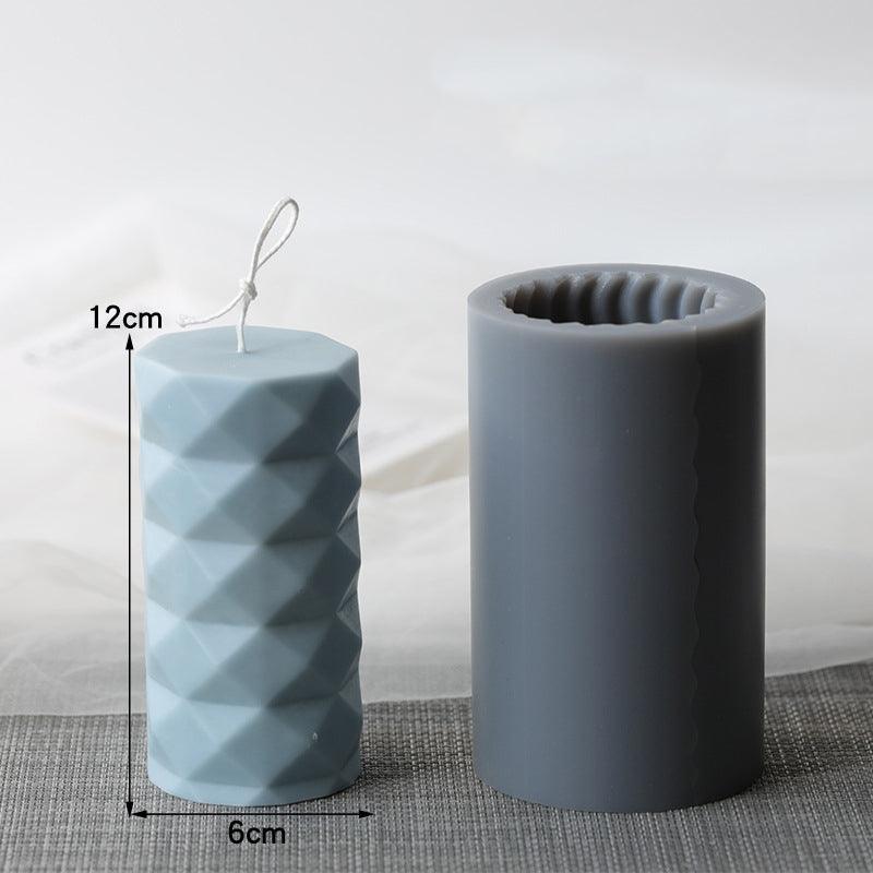 Creative Shaped Cylindrical Candle Mould Candles Moulds