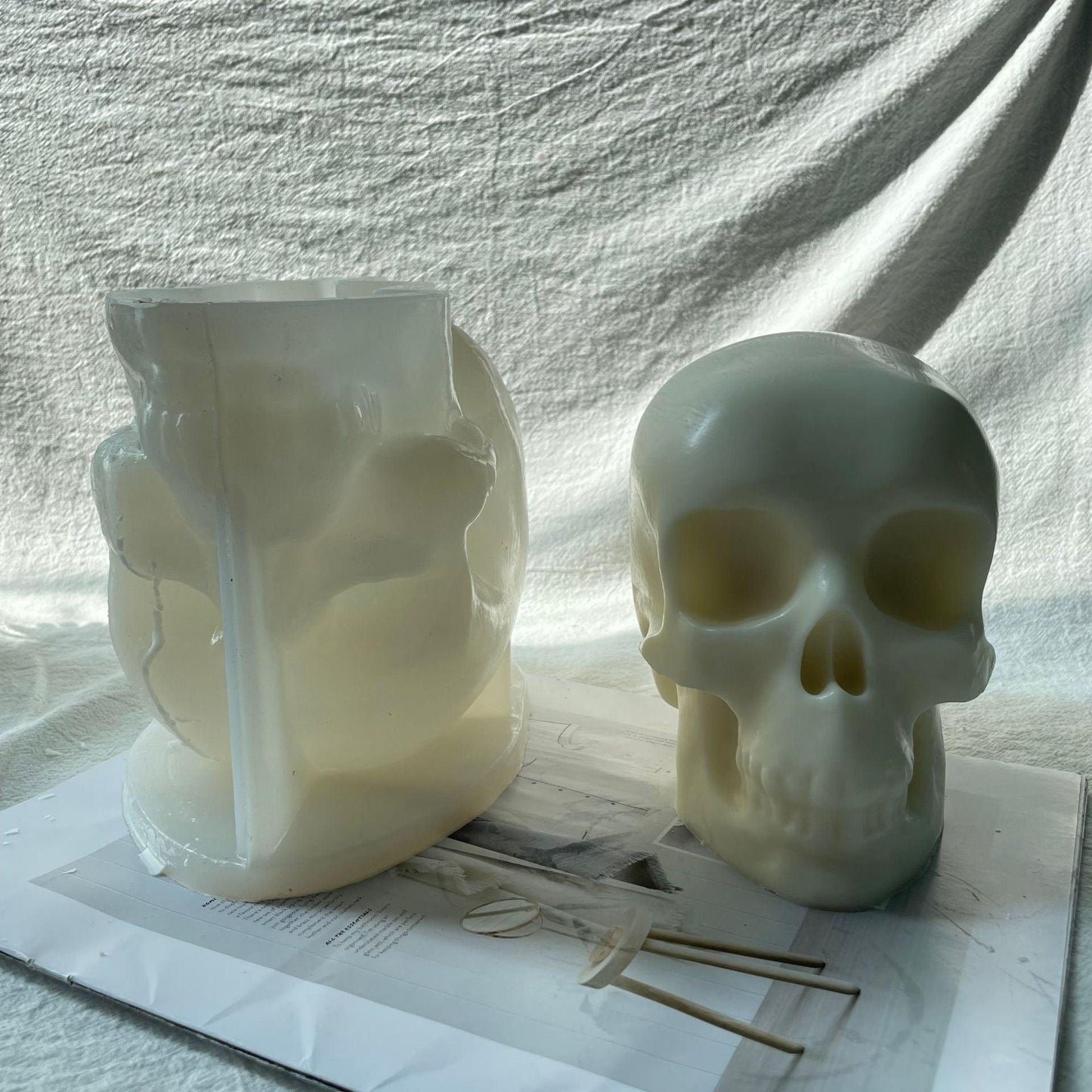 Creative Skull Candle Silicone Mould Candles Moulds