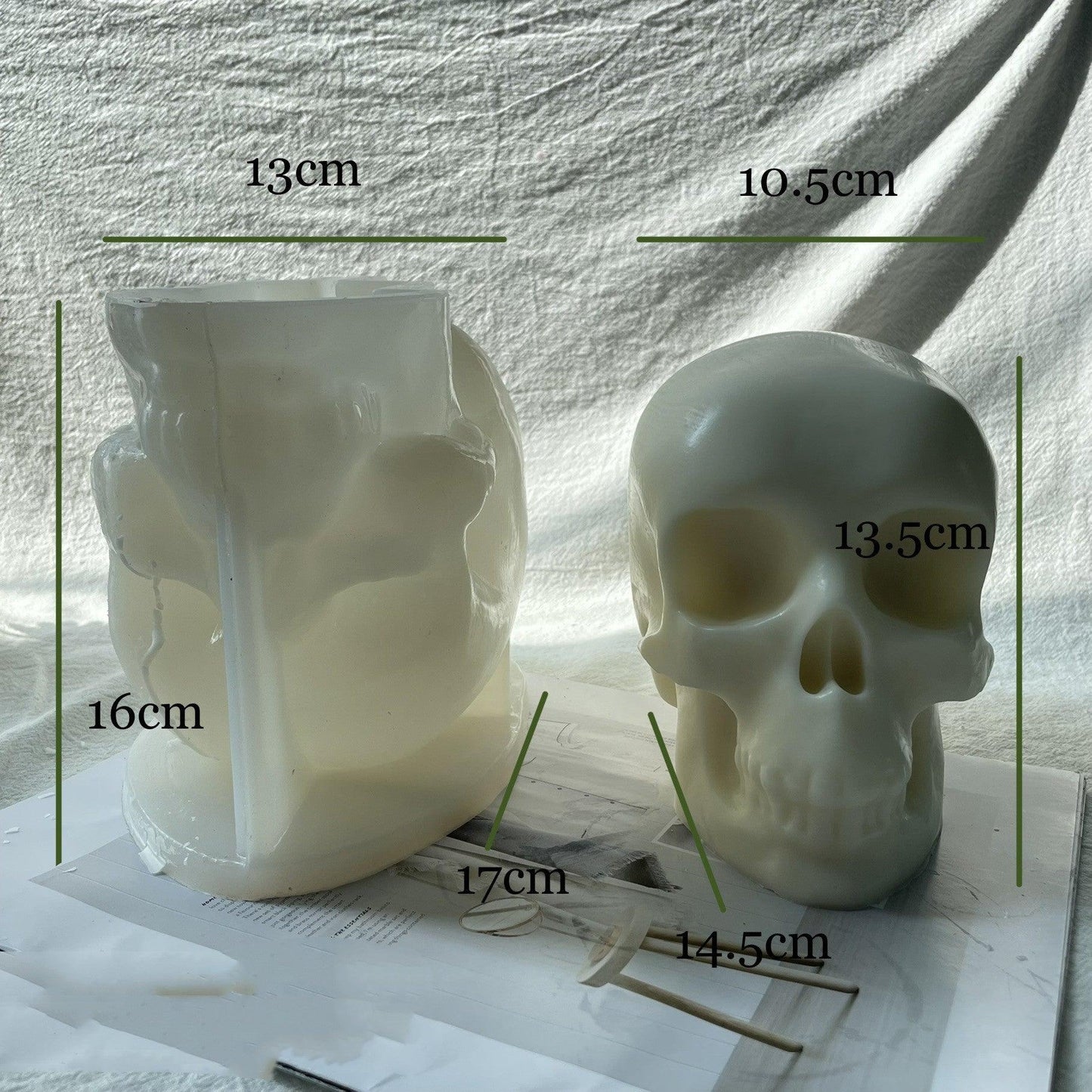 Creative Skull Candle Silicone Mould Candles Moulds